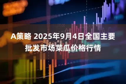 A策略 2025年9月4日全国主要批发市场菜瓜价格行情